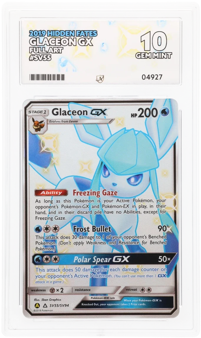 ACE 10 - Glaceon GX - SV55/SV94 - Hidden Fates - Pokemon
