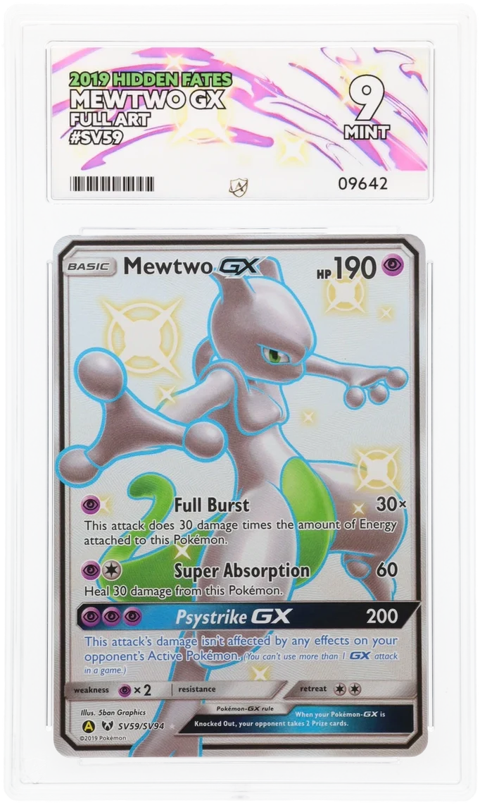 ACE 9 - Mewtwo GX - SV59/SV94 - Hidden Fates - Pokemon