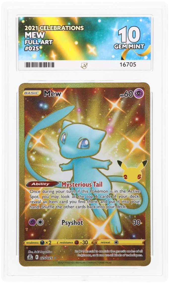 ACE 10 - Mew - 025/025 - Celebrations - Pokemon