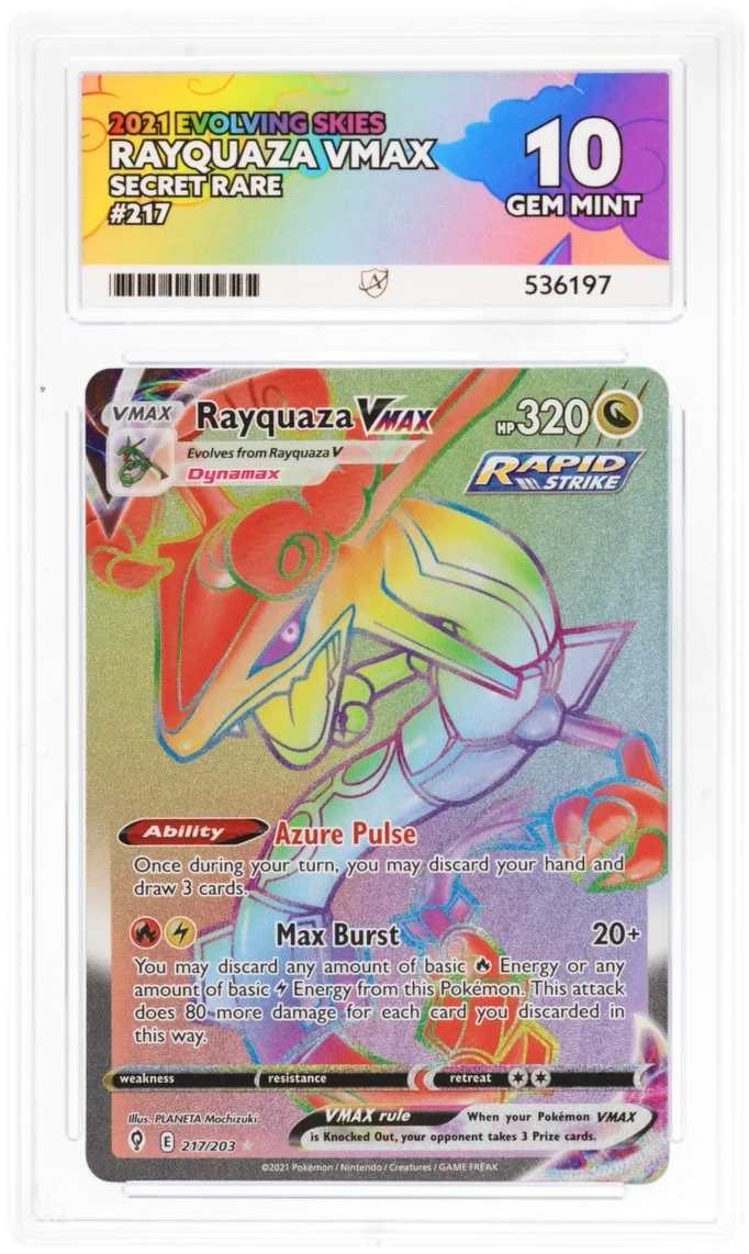 ACE 10   - Rayquaza VMAX - 217/203 - Evolving Skies - Pokemon
