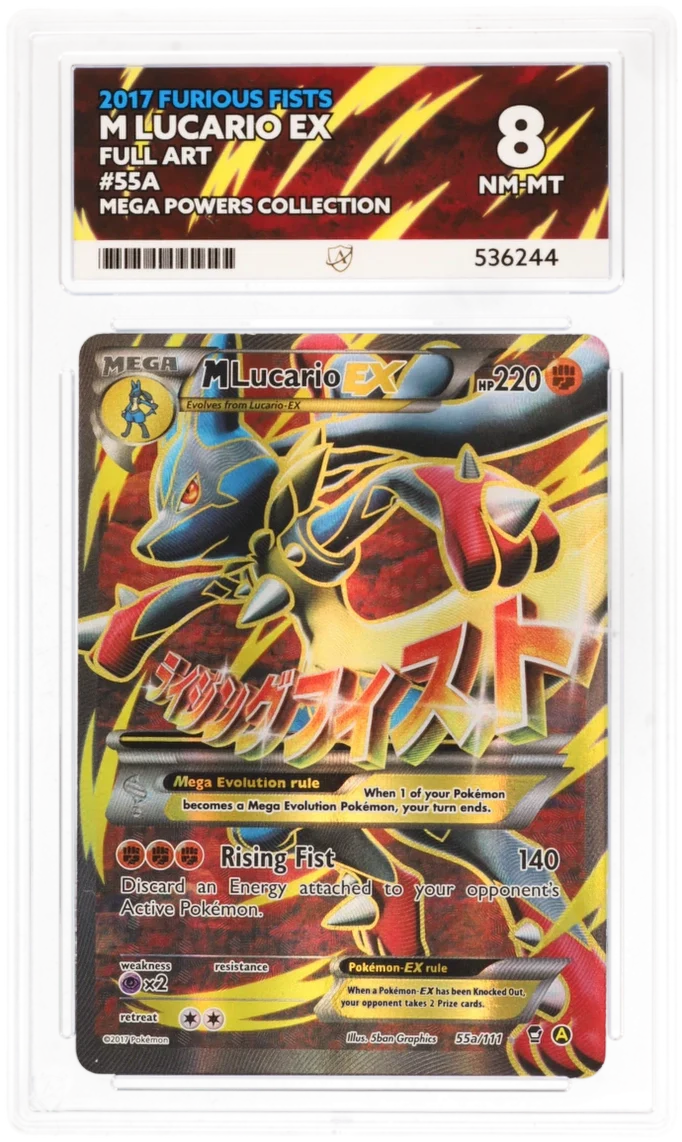ACE 8   - M Lucario EX - 55a/111 - Furious Fists - Pokemon - Mega Powers Collection