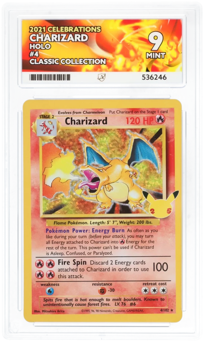 ACE 9   - Charizard - 4/102 - Celebrations - Pokemon - Classic Collection