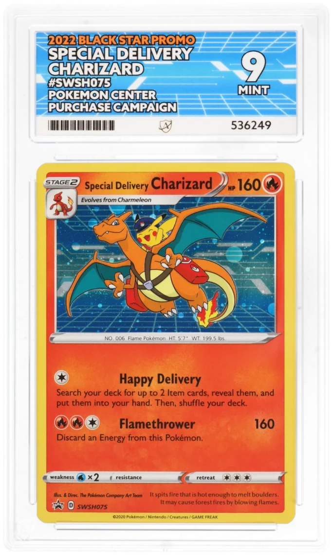 ACE 9 - Special Delivery Charizard - SWSH075 - Black Star Promo - Pokemon - Pokemon Center Purchase Campaign