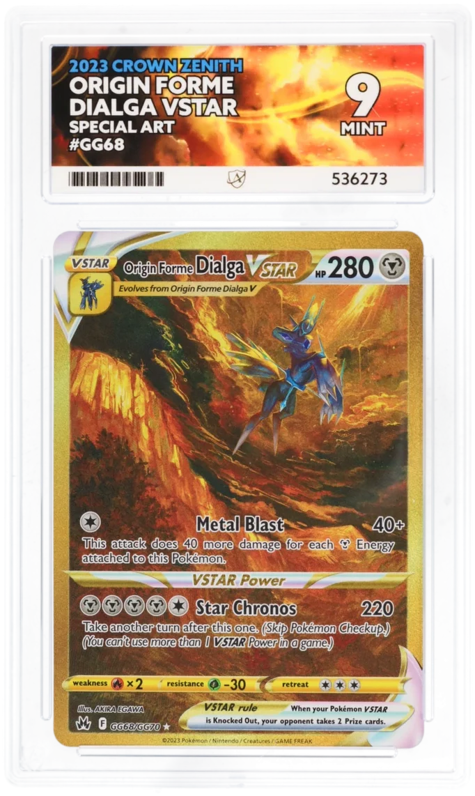 ACE 9   - Origin Forme Dialga VSTAR - GG68/GG70 - Crown Zenith - Pokemon