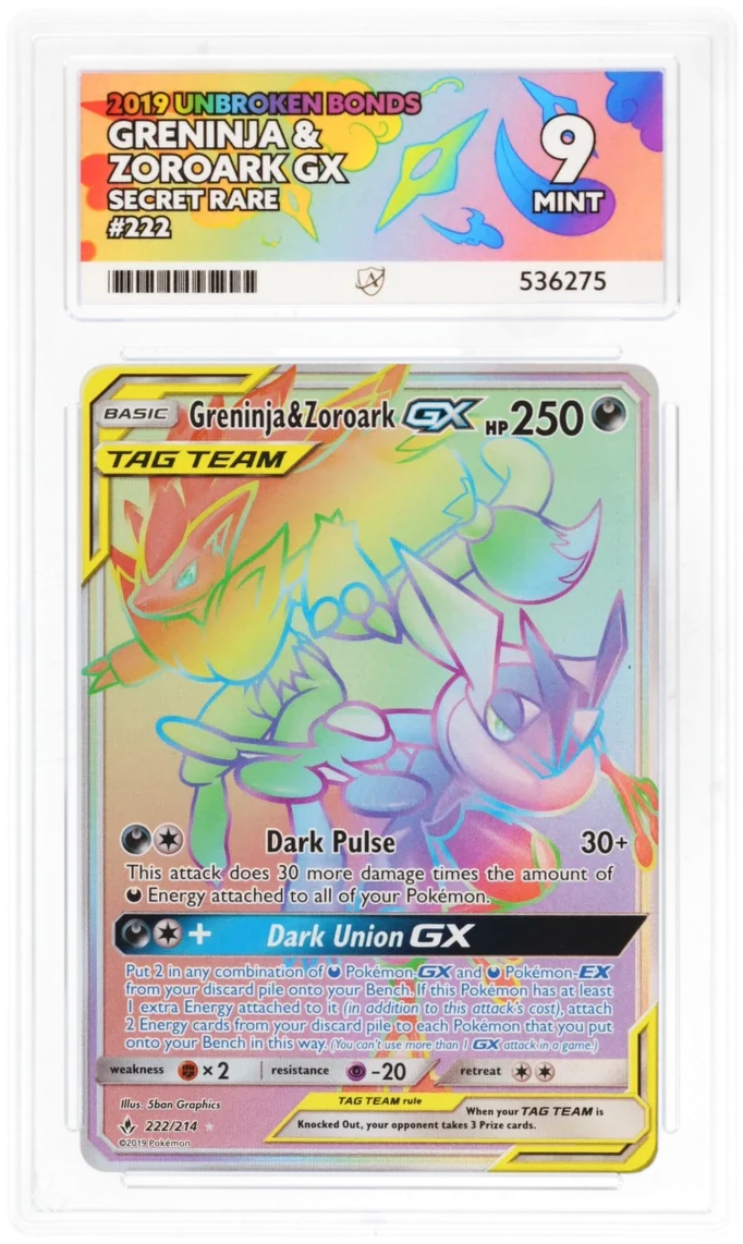 ACE 9 - Greninja & Zoroark GX - 222/214 - Unbroken Bonds - Pokemon