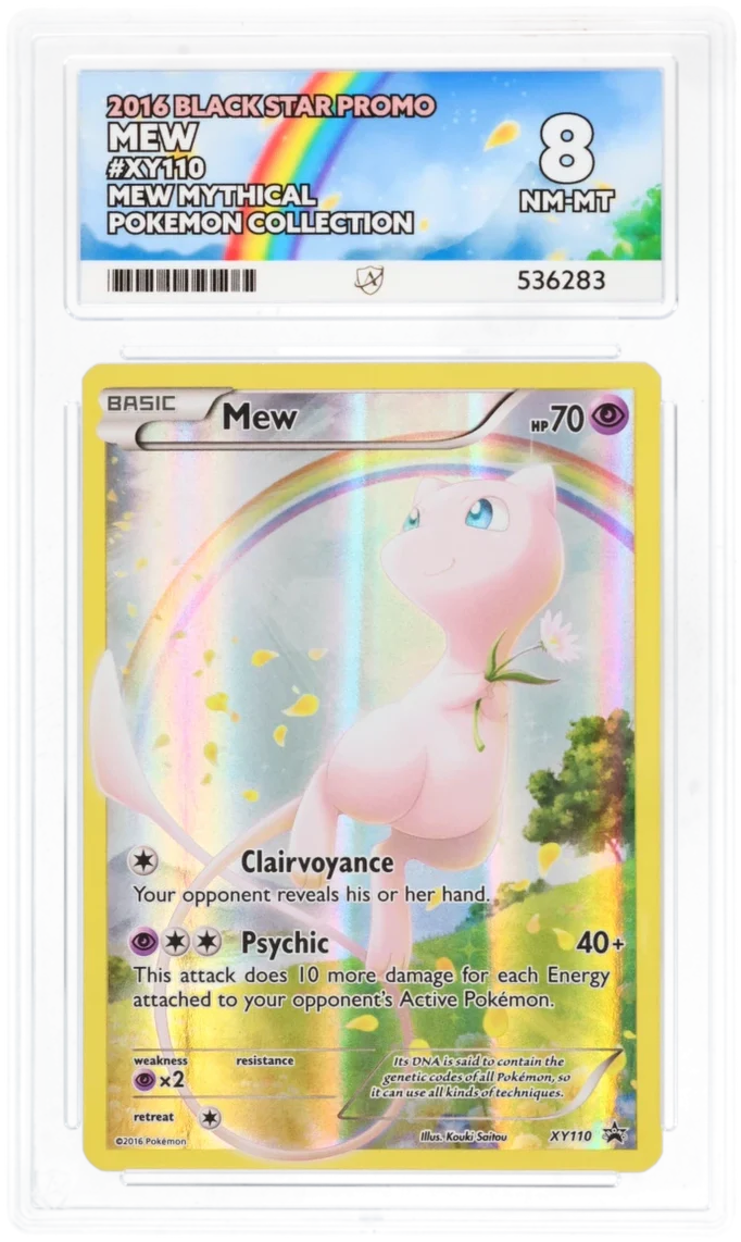 ACE 8   - Mew - XY110 - Black Star Promo - Pokemon - Mew Mythical Pokemon Collection