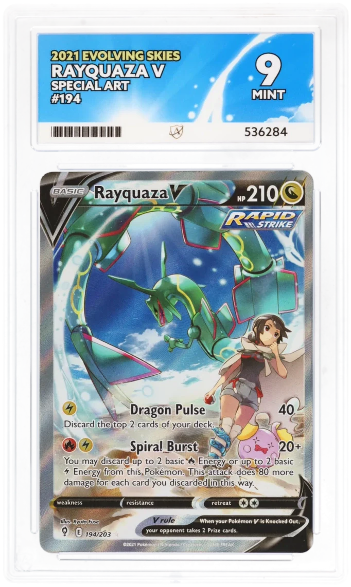 ACE 9   - Rayquaza V - 194/203 - Evolving Skies - Pokemon