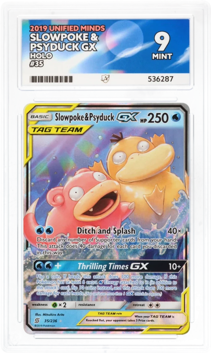 ACE 9   - Slowpoke & Psyduck GX - 35/236 - Unified Minds - Pokemon