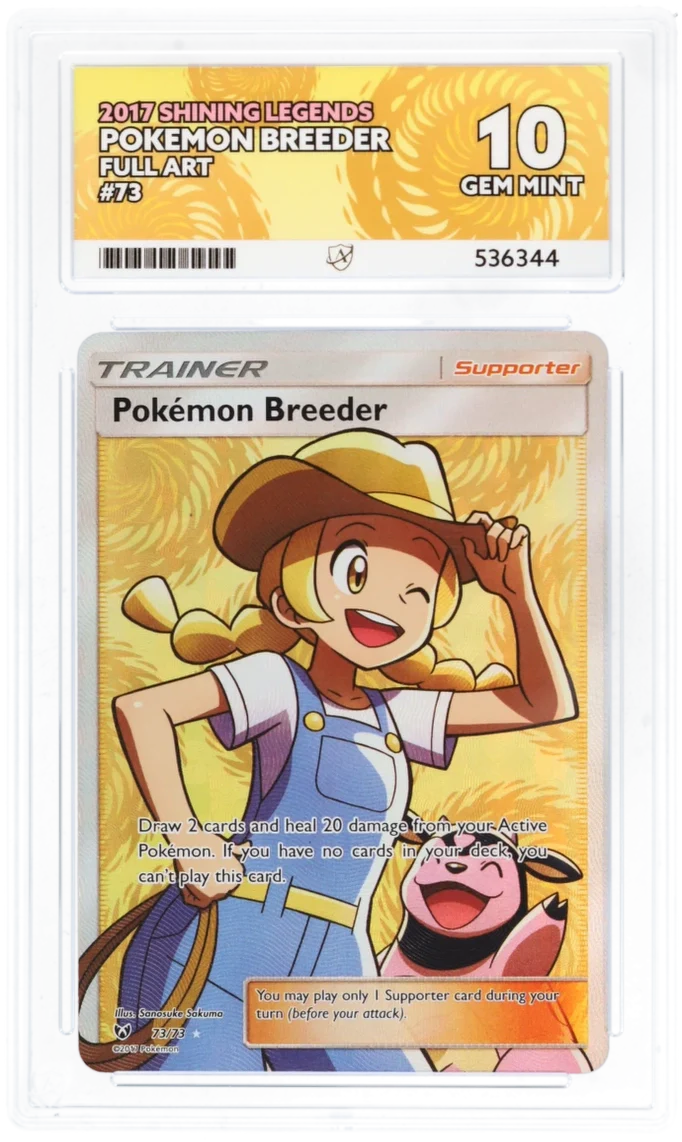 ACE 10   - Pokemon Breeder - 73/73 - Shining Legends - Pokemon