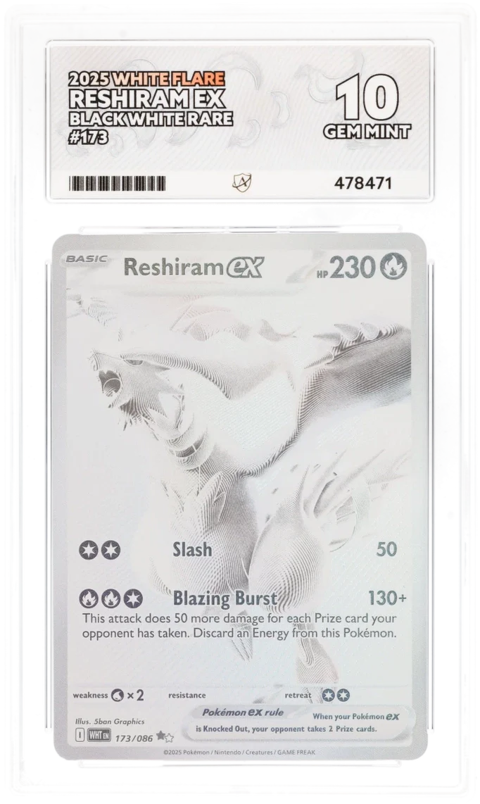 ACE 10 - Reshiram ex - 173/086 - BWR - White Flare - Pokemon