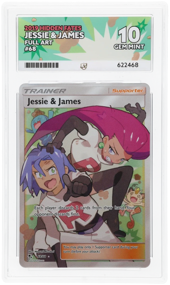 ACE 10 - Jessie & James - 68/68 - Hidden Fates - Pokemon