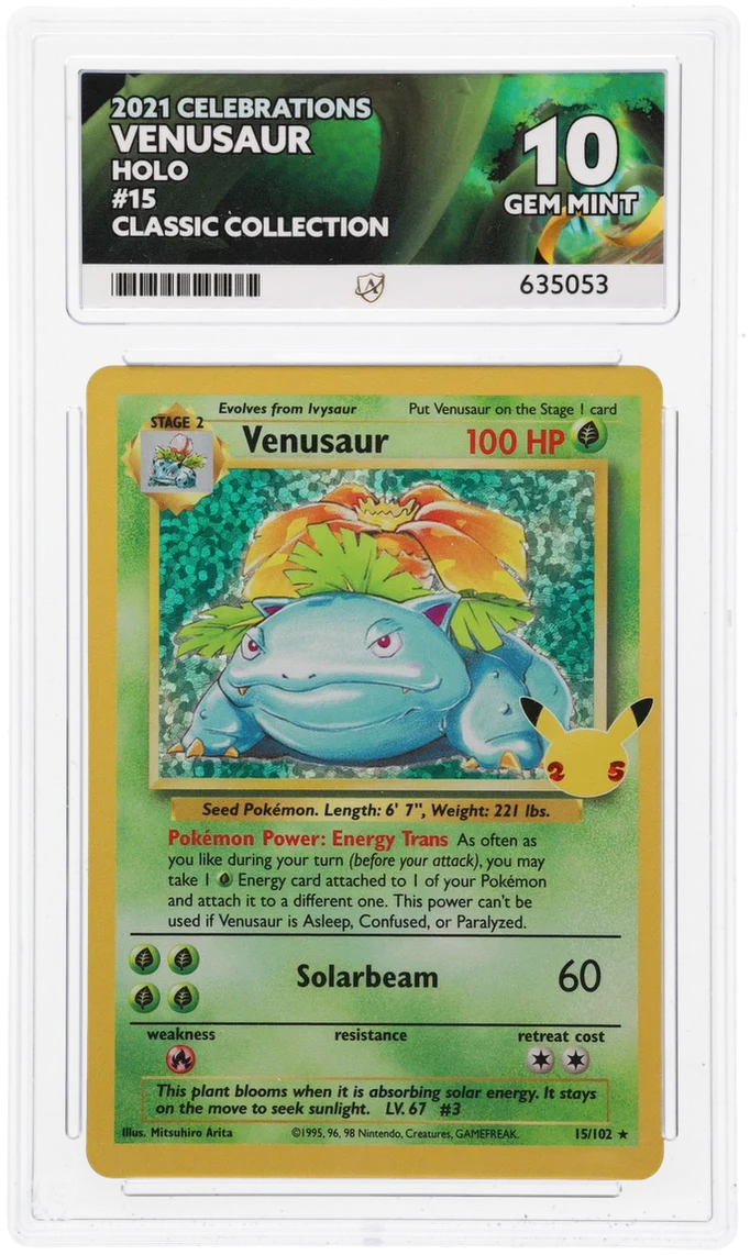 ACE 10   - Venusaur - 15/102 - Celebrations - Pokemon - Classic Collection