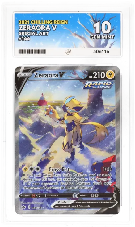 ACE 10 - Zeraora V - 166/198 - Chilling Reign - Pokemon