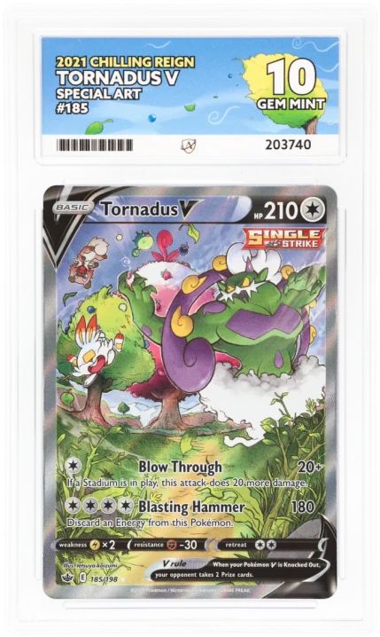 ACE 10  - Tornadus V - 185/198 - Chilling Reign - Pokemon