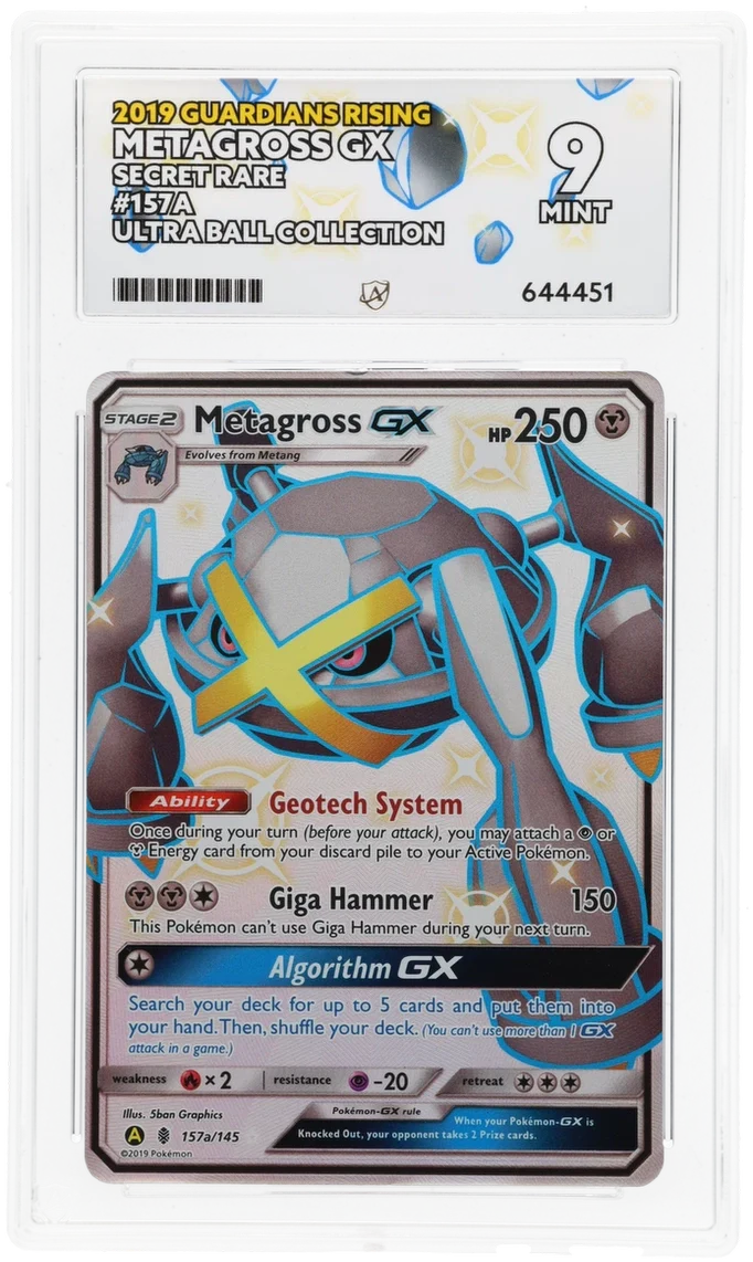 ACE 9 - Metagross GX - 157a/145 - Guardians Rising - Pokemon - Ultra Ball Collection