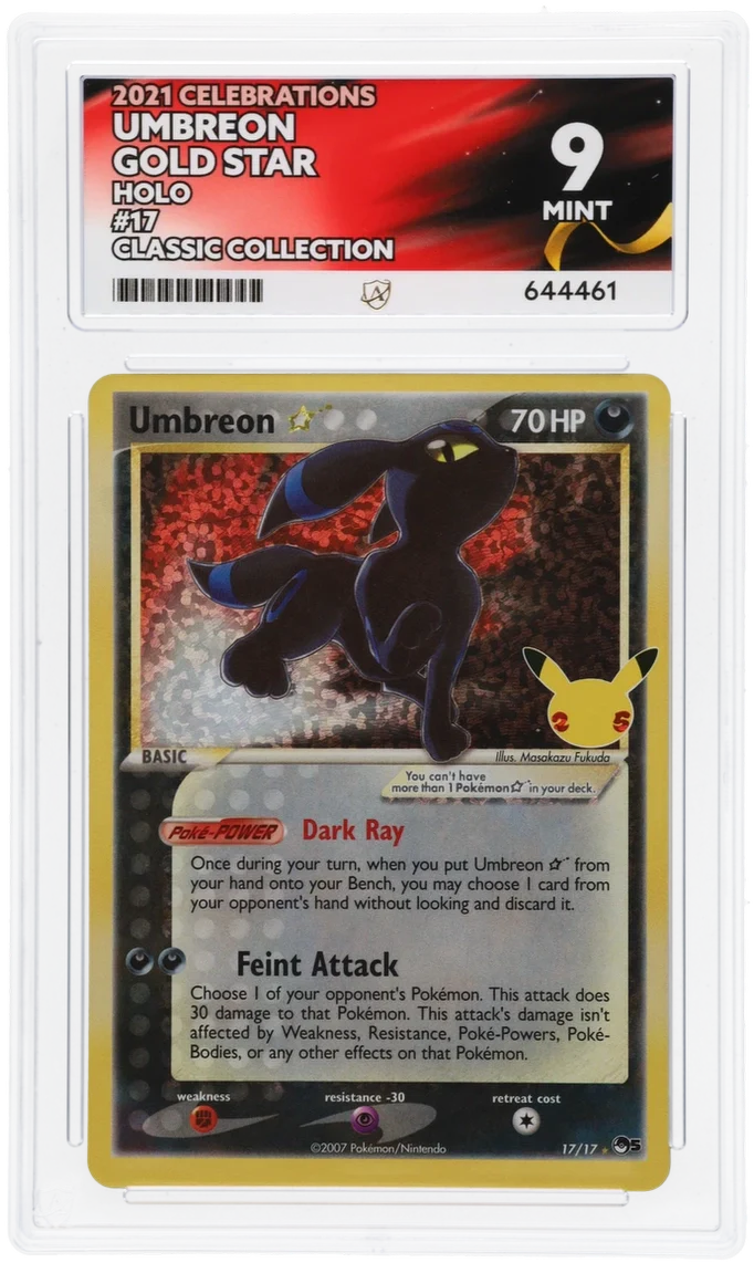 ACE 9 - Umbreon Gold Star - 17/17 - Celebrations - Pokemon - Classic Collection