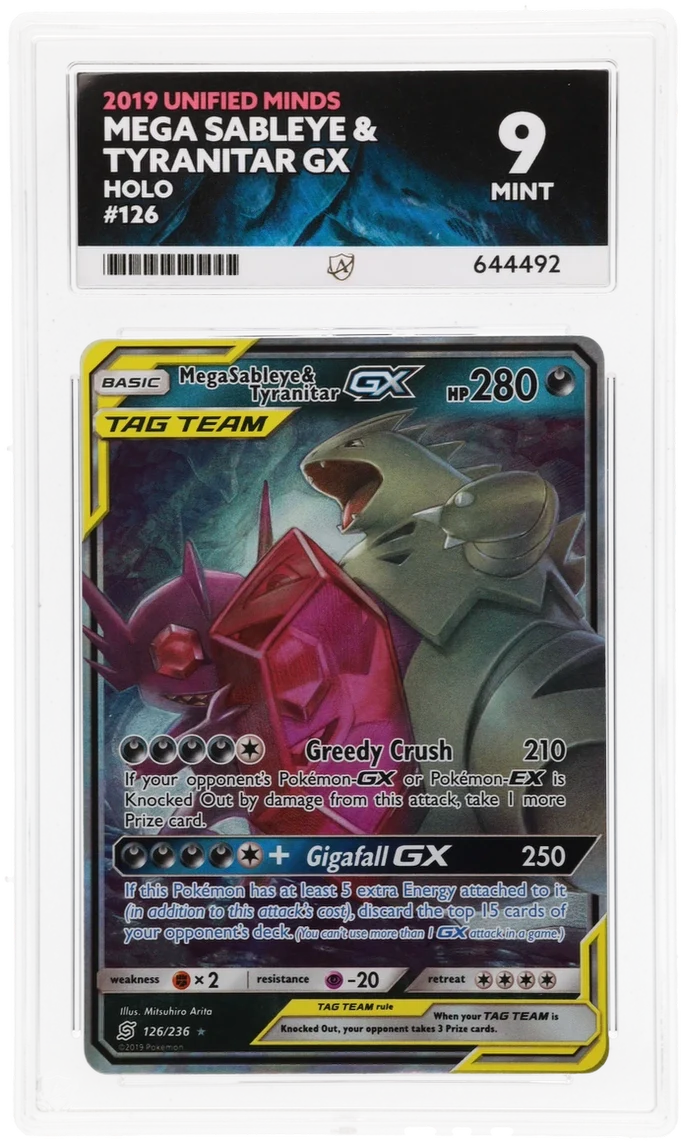ACE 9 - Mega Sableye & Tyranitar GX - 126/236 - Unified Minds - Pokemon