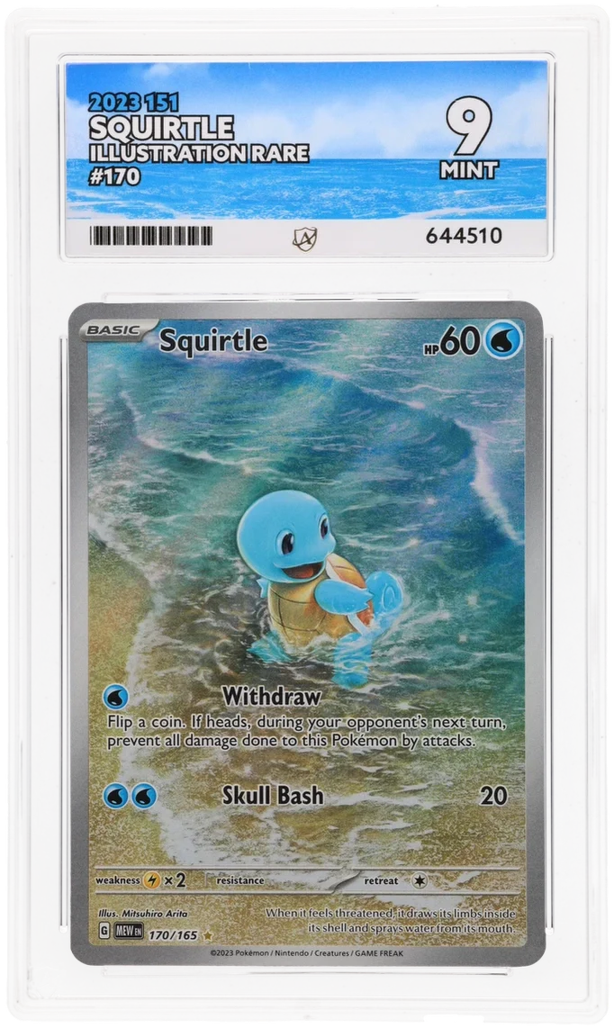ACE 9   - Squirtle - 170/165 - 151 - Pokemon
