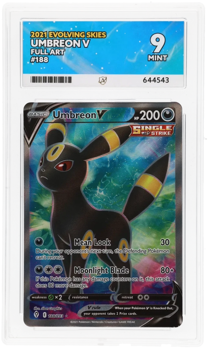 ACE 9   - Umbreon V - 188/203 - Evolving Skies - Pokemon