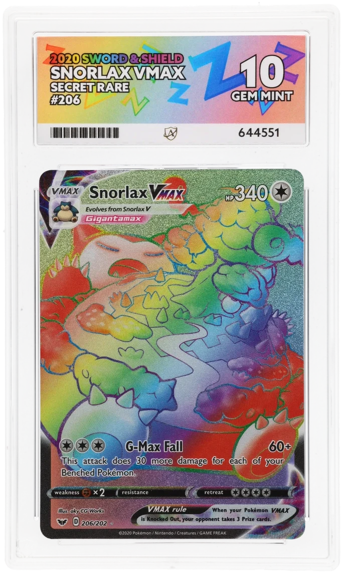 ACE 10 - Snorlax VMAX - 206/202 - Sword & Shield - Pokemon
