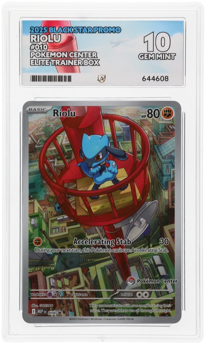 ACE 10   - Riolu - 010 - Black Star Promo - Pokemon - Pokemon Center Elite Trainer Box