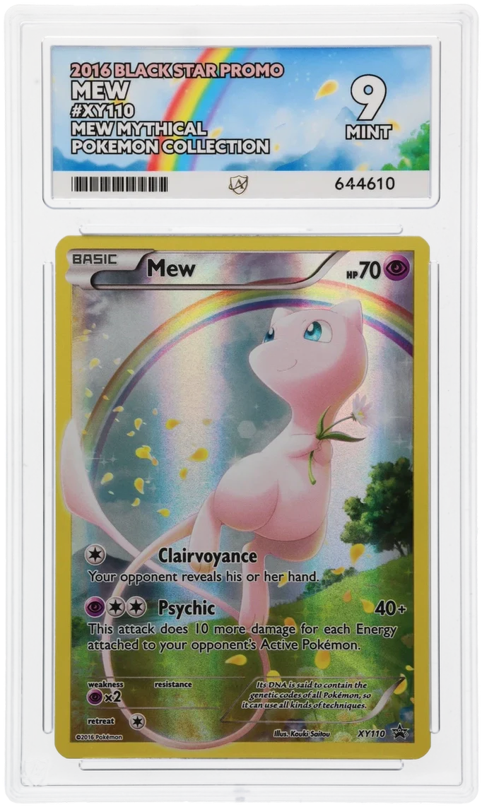 ACE 9 - Mew - XY110 - Black Star Promo - Pokemon - Mew Mythical Pokemon Collection