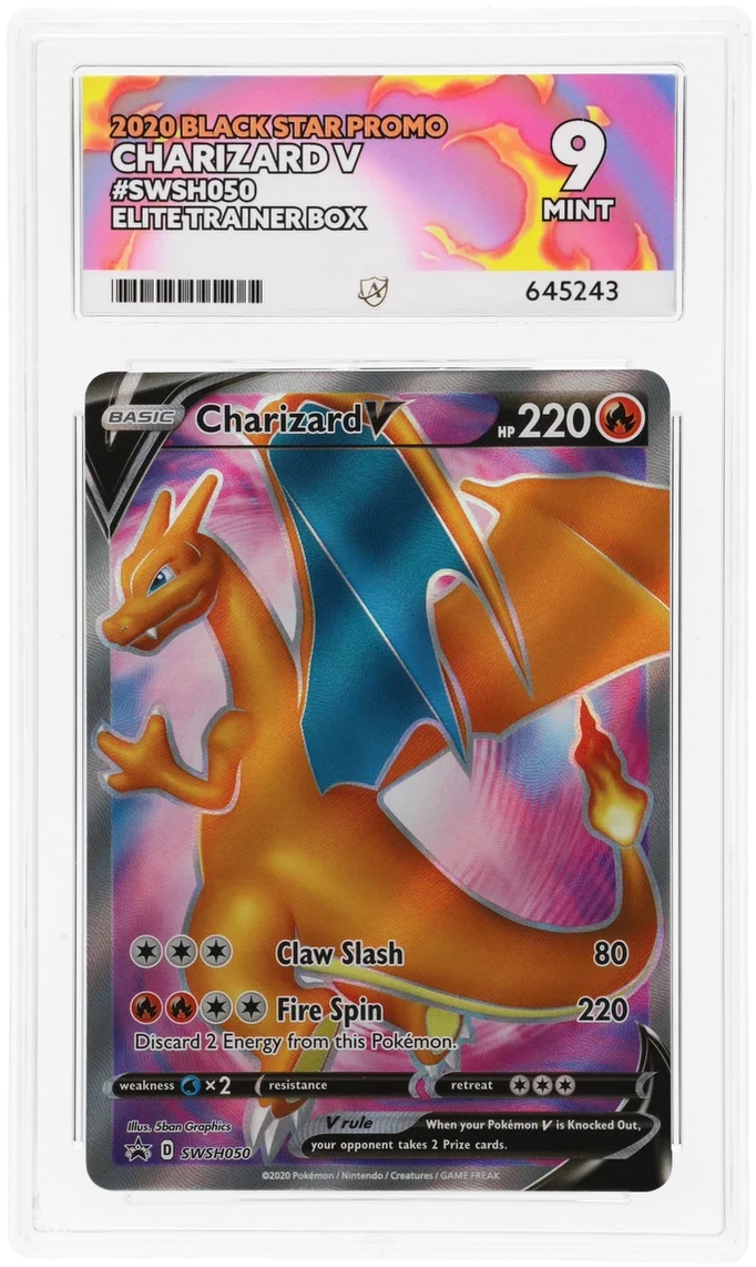 ACE 9 - Charizard V - SWSH050 - Black Star Promo - Pokemon - Elite Trainer Box