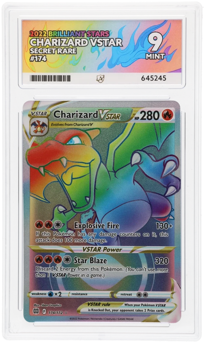 ACE 9   - Charizard VSTAR - 174/172 - Brilliant Stars - Pokemon