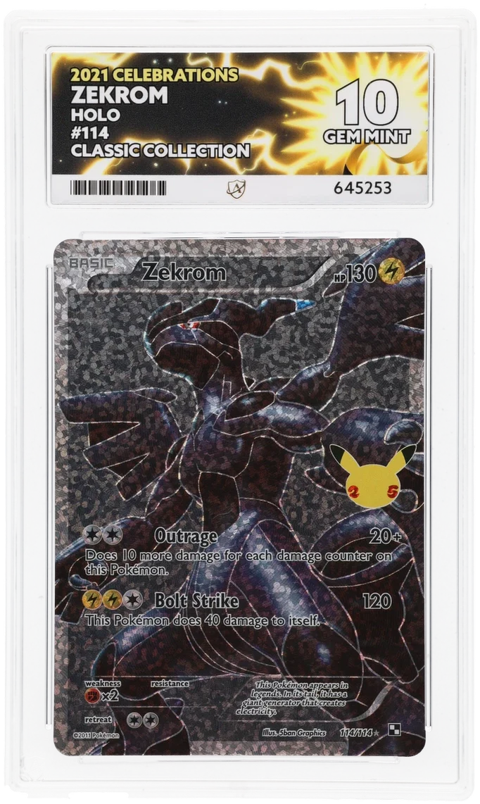 ACE 10   - Zekrom - 114/114 - Celebrations - Pokemon - Classic Collection