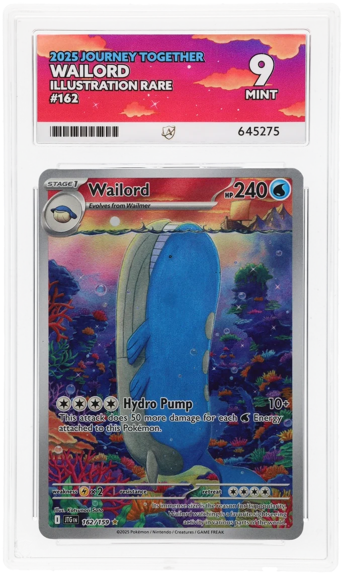 ACE 9 - Wailord - 162/159 - Journey Together - Pokemon