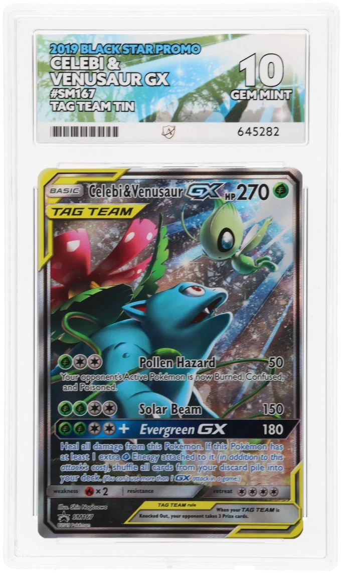 ACE 10 - Celebi & Venusaur GX - SM167 - Black Star Promo - Pokemon - Tag Team Tin