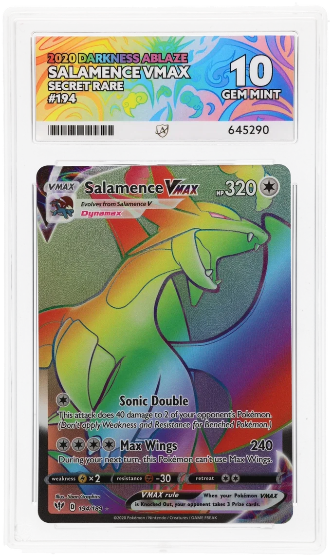 ACE 10   - Salamence VMAX - 194/189 - Darkness Ablaze - Pokemon