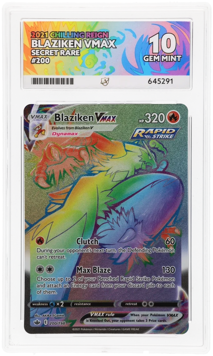 ACE 10 - Blaziken VMAX - 200/198 - Chilling Reign - Pokemon