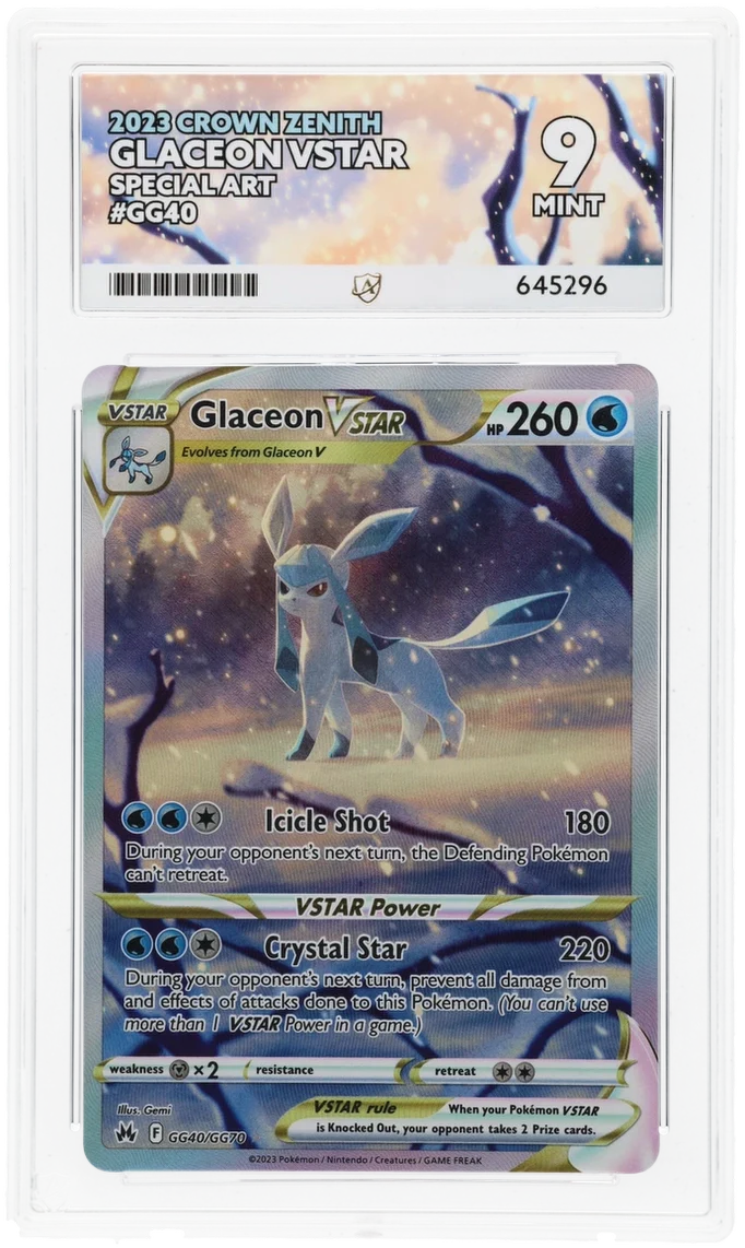 ACE 9 - Glaceon VSTAR - GG40/GG70 - Crown Zenith - Pokemon