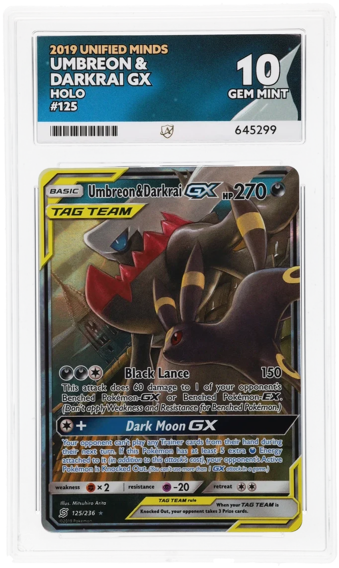 ACE 10   - Umbreon & Darkrai GX - 125/236 - Unified Minds - Pokemon
