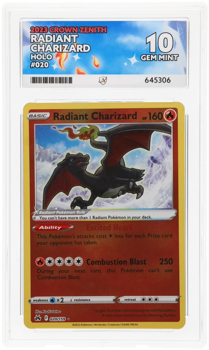 ACE 10 - Radiant Charizard - 020/159 - Crown Zenith - Pokemon