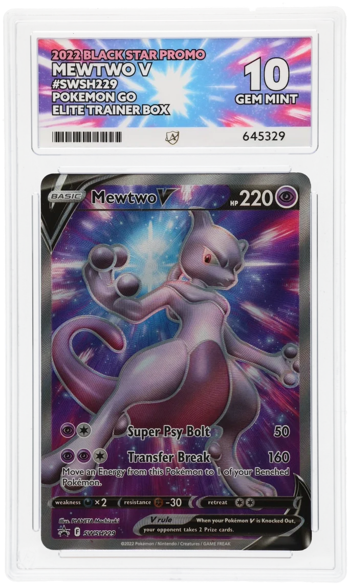 ACE 10   - Mewtwo V - SWSH229 - Black Star Promo - Pokemon - Pokemon GO Elite Trainer Box