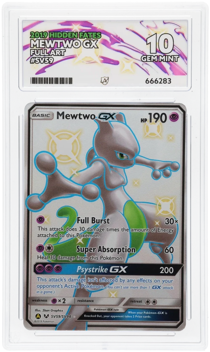ACE 10 - Mewtwo GX - SV59/SV94 - Hidden Fates - Pokemon