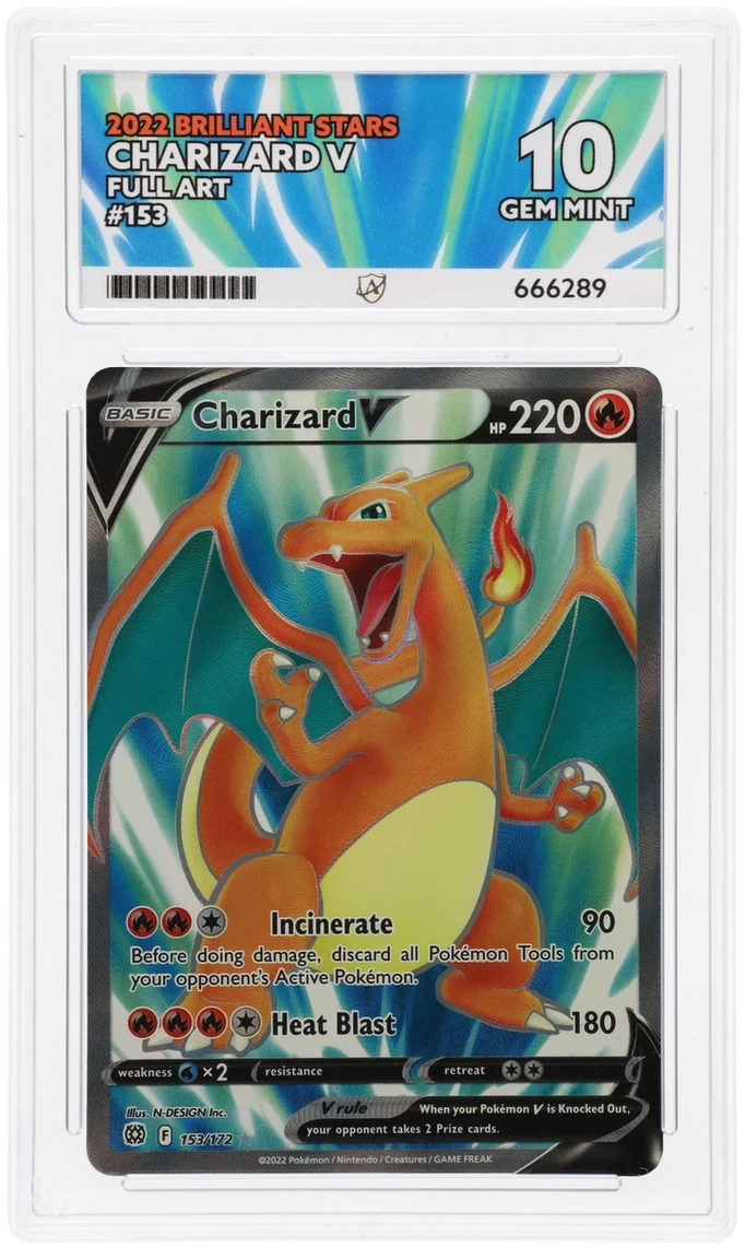 ACE 10   - Charizard V - 153/172 - Brilliant Stars - Pokemon
