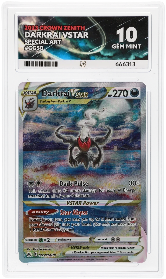 ACE 10 - Darkrai VSTAR - GG50/GG70 - Crown Zenith - Pokemon