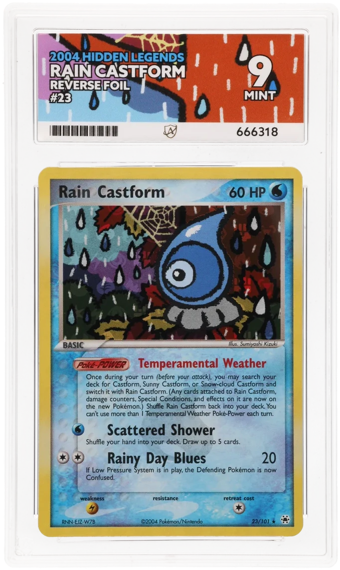ACE 9 - Rain Castform - 23/101 - Hidden Legends - Pokemon