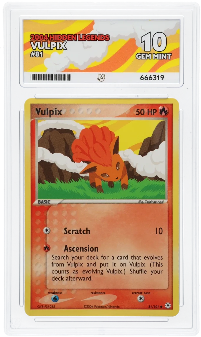 ACE 10 - Vulpix - 81/101 - Hidden Legends - Pokemon