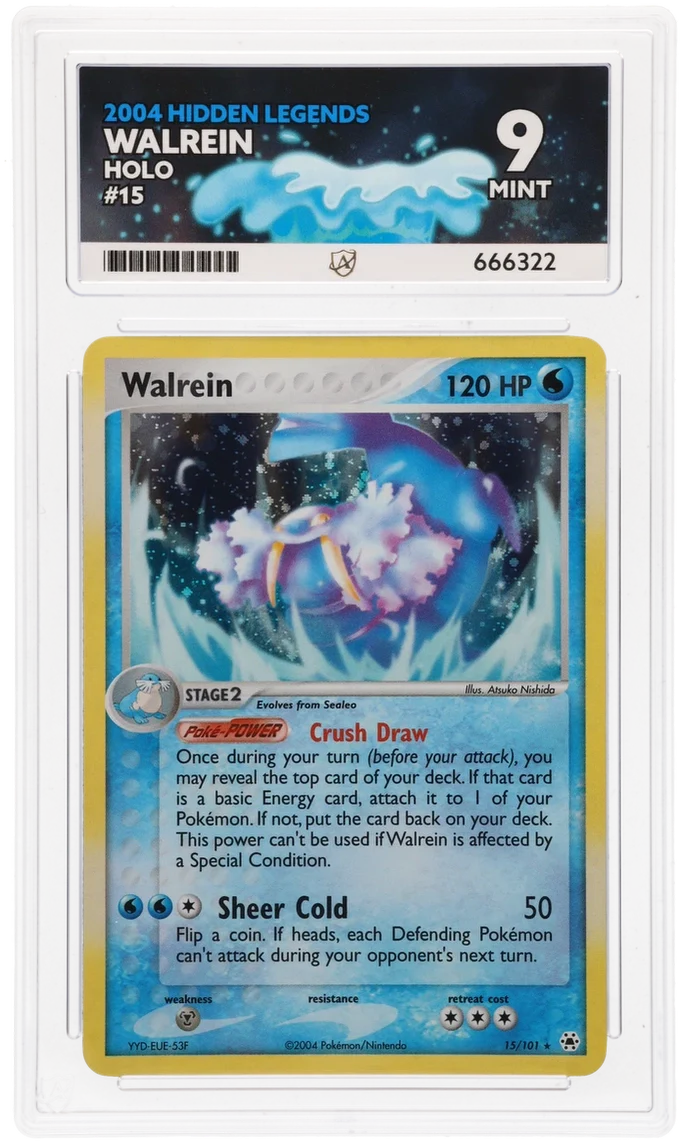 ACE 9 - Walrein - 15/101 - Hidden Legends - Pokemon