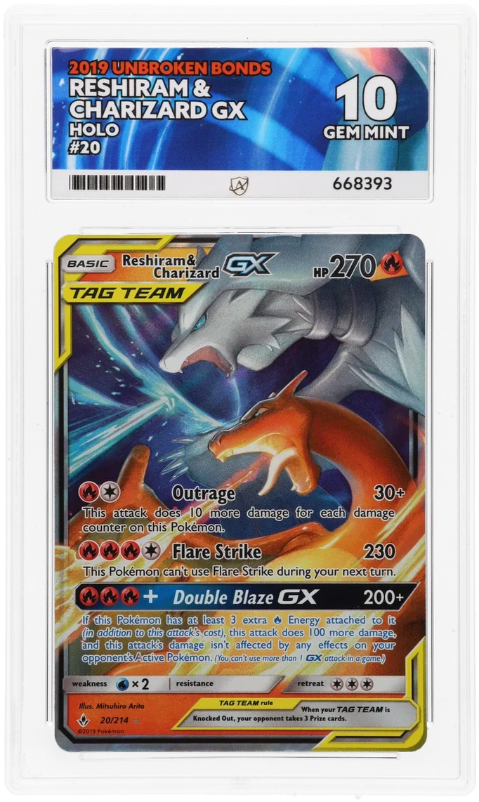 ACE 10 - Reshiram & Charizard GX - 20/214 - Unbroken Bonds - Pokemon