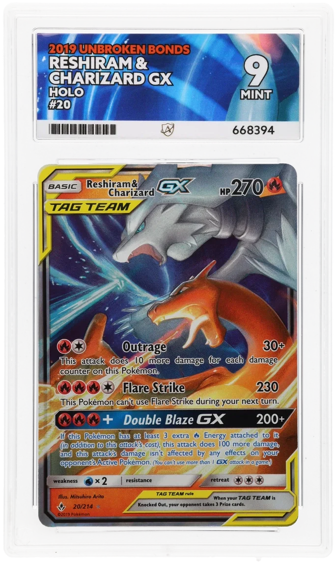 ACE 9 - Reshiram & Charizard GX - 20/214 - Unbroken Bonds - Pokemon