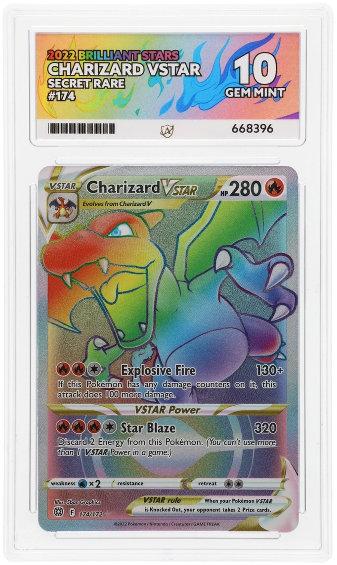 ACE 10 - Charizard VSTAR - 174/172 - Brilliant Stars - Pokemon