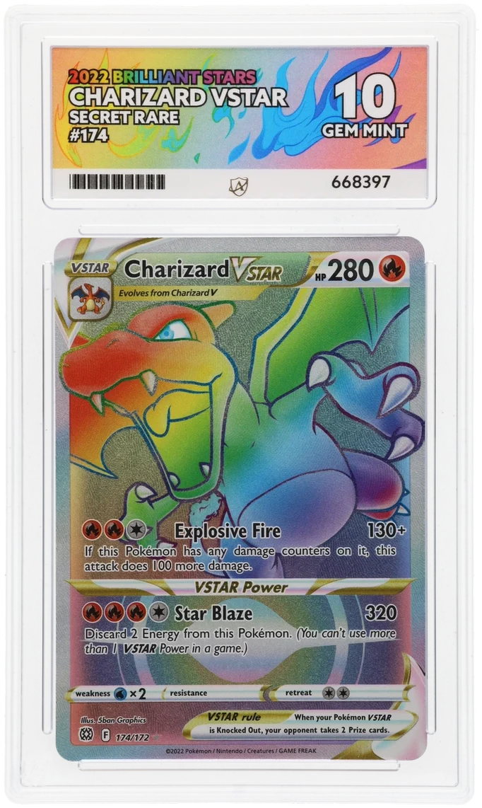 ACE 10 - Charizard VSTAR - 174/172 - Brilliant Stars - Pokemon