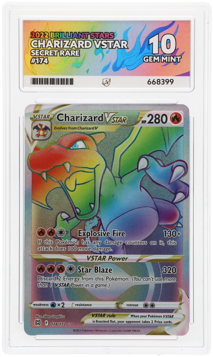 ACE 10 - Charizard VSTAR - 174/172 - Brilliant Stars - Pokemon