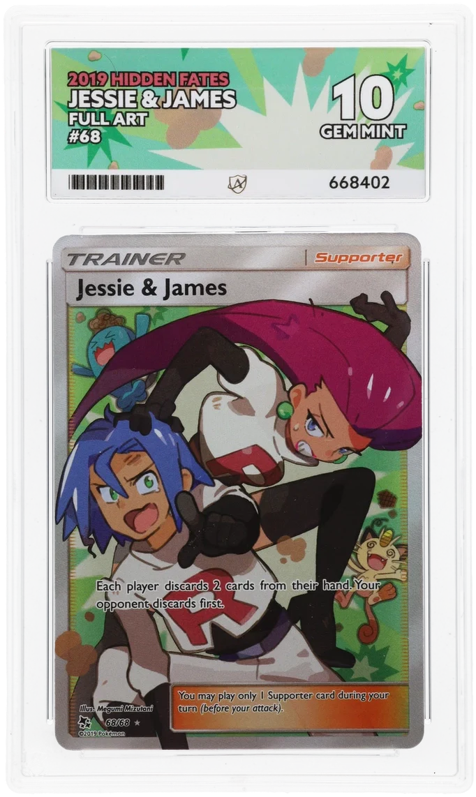 ACE 10 - Jessie & James - 68/68 - Hidden Fates - Pokemon