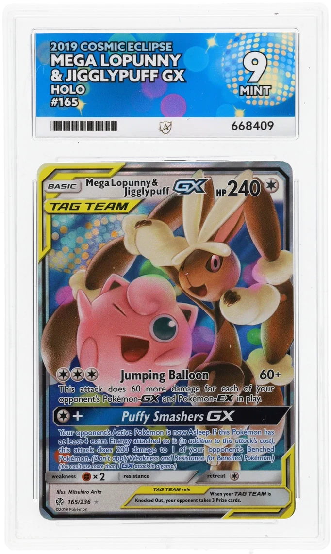 ACE 9 - Mega Lopunny & Jigglypuff GX - 165/236 - Cosmic Eclipse - Pokemon